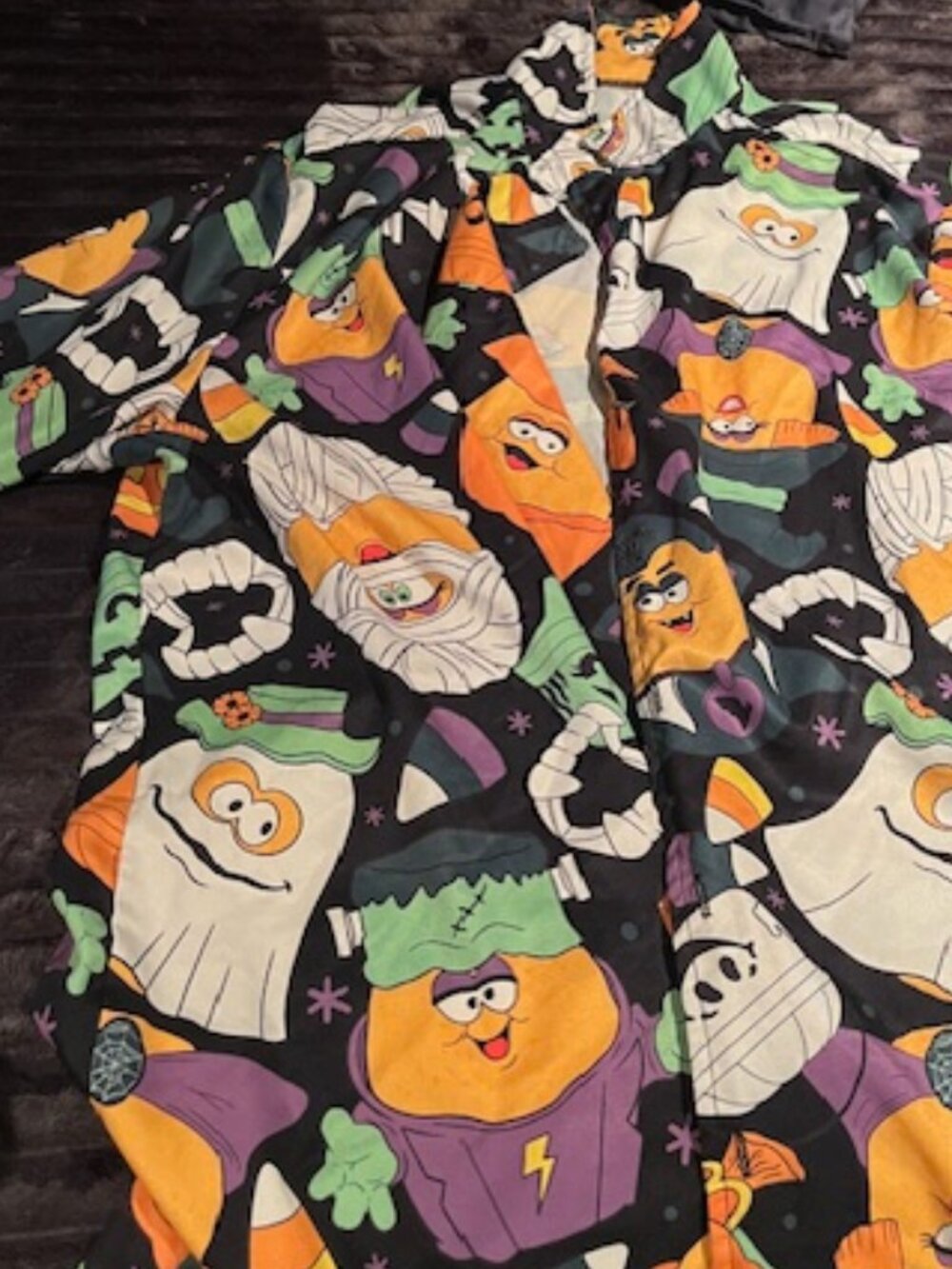Halloween Chicken McNuggets Button Up Shirt